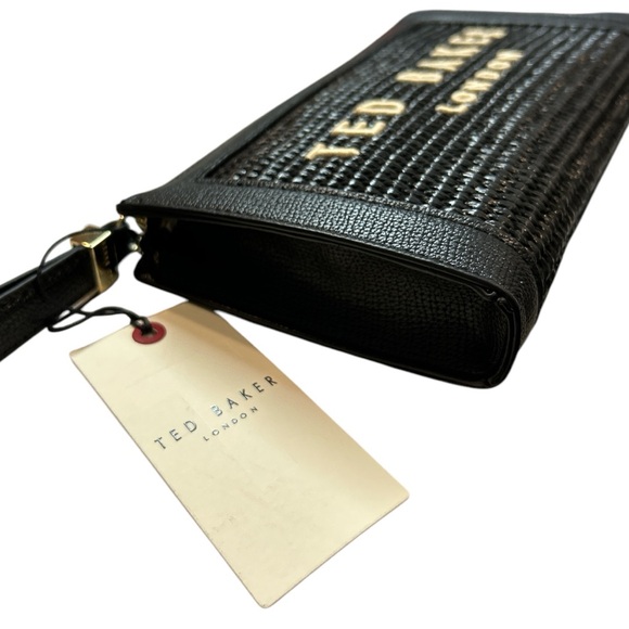Sold⭐️⭐️Ted Baker Raffia Clutch/Wristlet NWT - Picture 2 of 4